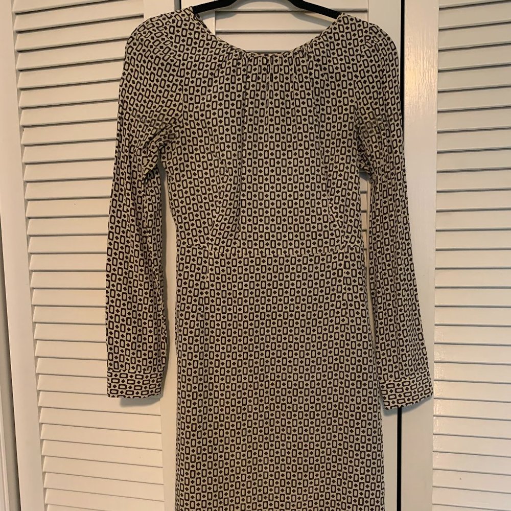 Moncollet blue and white dress